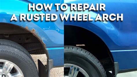 sheet metal weld wheel well patch|wheel arch rust repair.